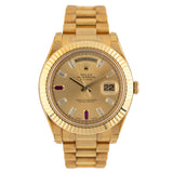 Day Date II Champagne Ruby Baguette Dial 2013 - 218238