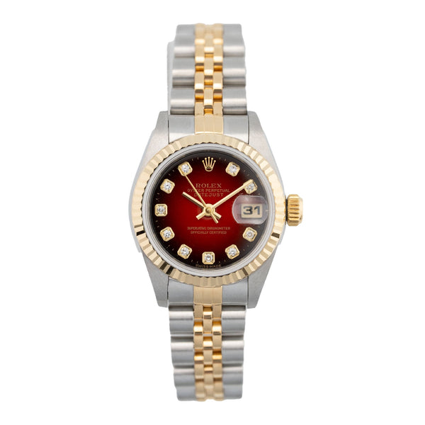 Lady Datejust 26mm Red Vignette Diamond Dial 1997 - 69173