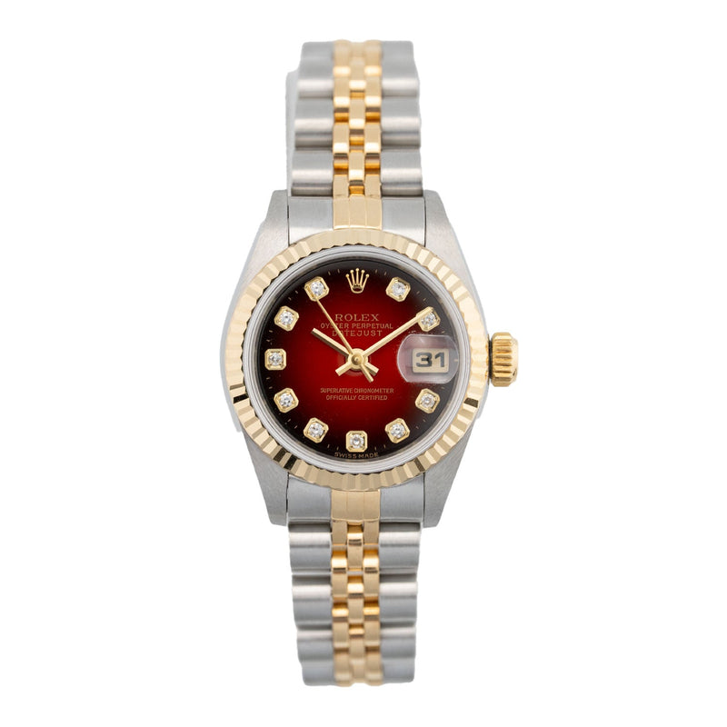 Lady Datejust 26mm Red Vignette Diamond Dial 1997 - 69173