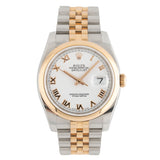Datejust 36mm Oyster Perpetual White Dial Roman Dial 2010 - 116201