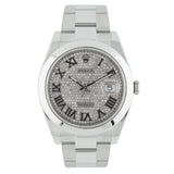 Datejust 41mm Roman Pave Diamond Dial 2018 - 126300