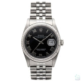 Datejust 36mm Black Roman Dial 1991 - 16234