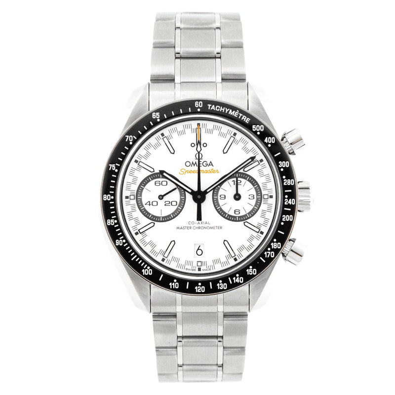 Speedmaster Racing 44mm Chronograph Co-Axial White Dial LC100 2025 - 329.30.44.51.04.001