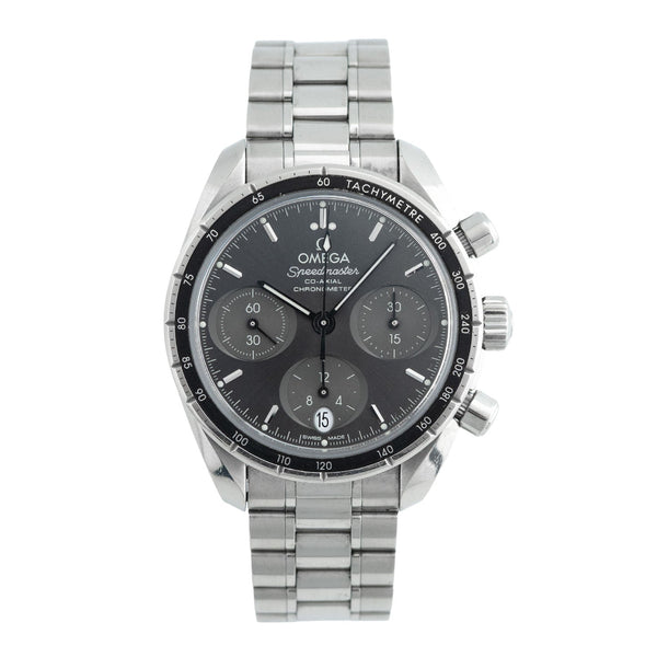 Speedmaster Co-Axial Chronograph 38mm Grey Dial 2018- 324.30.38.50.06.001