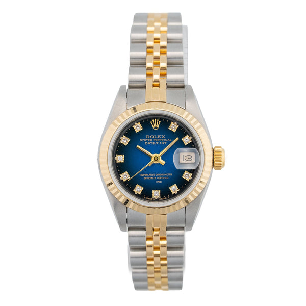 Lady Datejust 26mm Blue Degrade Diamond Dial 1986 - 69173