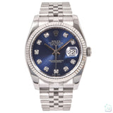 Datejust 36mm Blue Diamond Dial 1988 - 16234