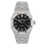 Royal Oak 37mm Factory Diamond Bezel Black Dial - 15451ST.ZZ.1256ST.01