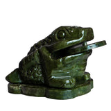 Lucky Toad Jade Crystal Carving - A Symbol of Financial Prosperity and Good Fortune