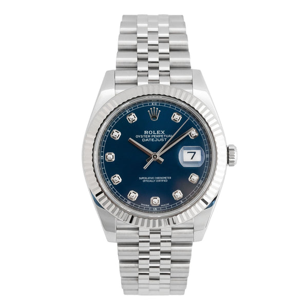 Datejust 41mm Blue Diamond Dial 2017 Jubilee - 126334
