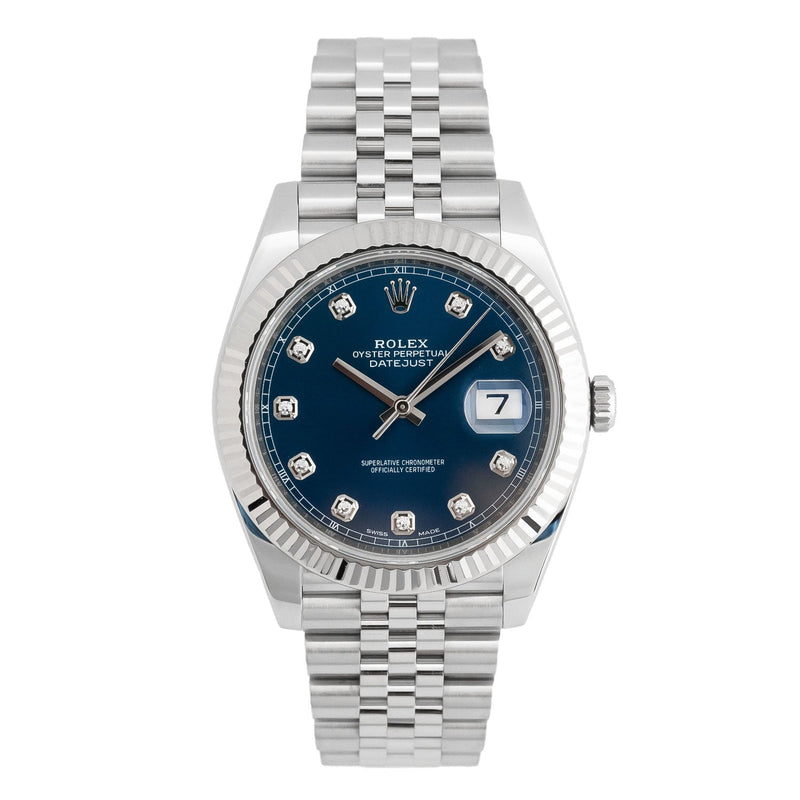 Datejust 41mm Blue Diamond Dial 2017 Jubilee - 126334