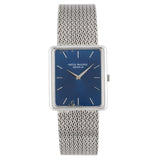 Rectangular White Gold Rare Blue Enamel Dial 1978 - 3599