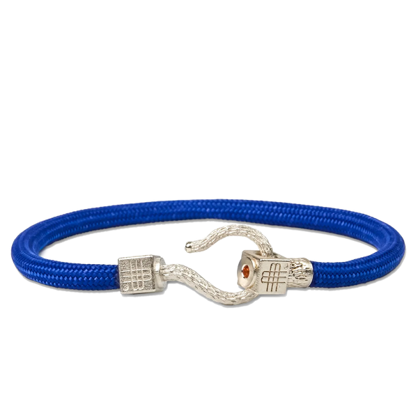 Bracelet ROYAL BLUE SEA - 925 sterling silver with an orange topaz