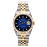 Datejust 36mm Blue Degrade Diamond Dial 1989 - 16233