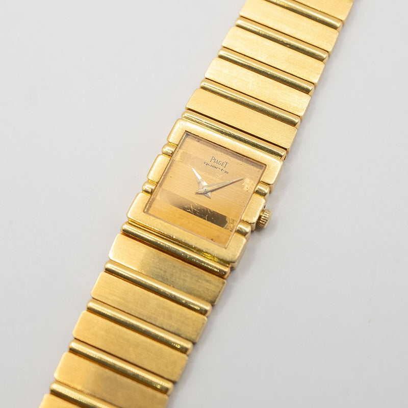 Polo Medium Quarz Champagne Dial Yellow Gold - 8131 C701