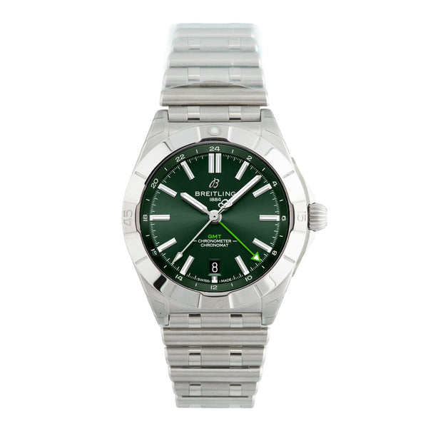 Chronomat GMT Automatic 40mm Platin Bezel Green Dial LC100 2025 - P323981A1L1A1