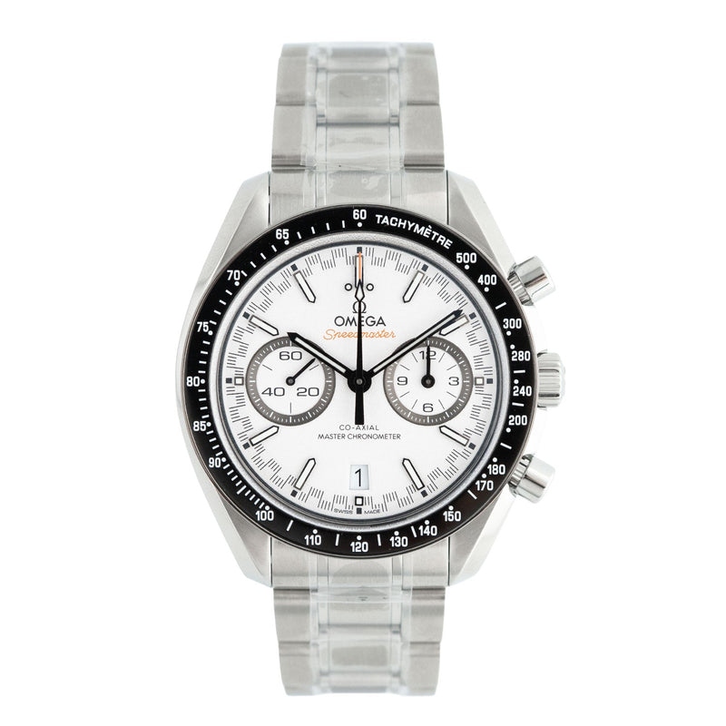 Speedmaster Racing 44mm Chronograph Co-Axial White Dial LC100 2025 - 329.30.44.51.04.001