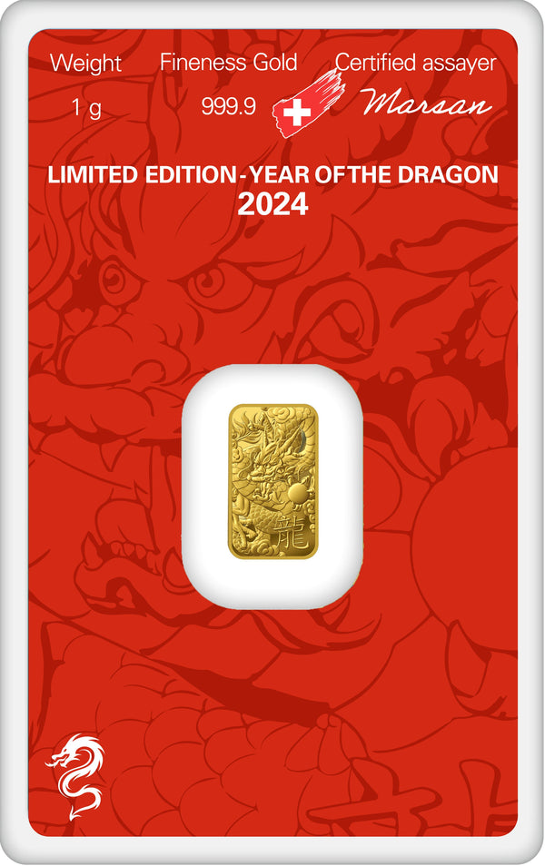 1 g YEAR OF THE DRAGON 2024 - Limited Edition HERAEUS