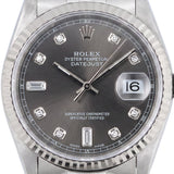 Datejust 36mm Rhodium Diamond Dial - 16234