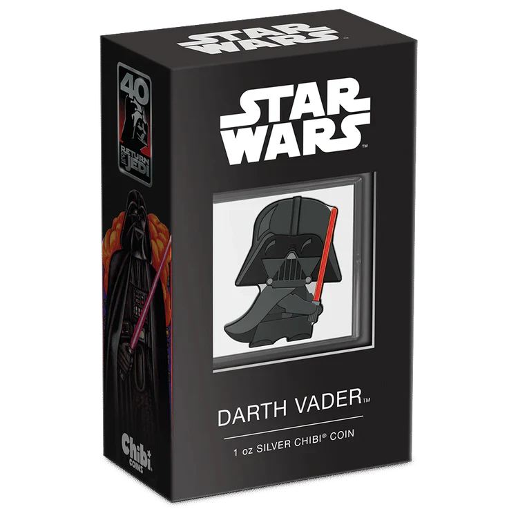 Star Wars: Return of the Jedi™ – Darth Vader™ 1oz Silver Chibi® Coin