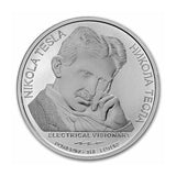 2024 Serbia 1 oz Silver 100 Dinar Tesla: Direct Energy Weapon