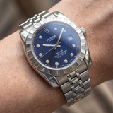 Tudor Classic Date, Blue Diamond Dial, 38mm, Ref. 21010, 09-2015, B+P
