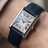 Cartier Tank Must, Light Blue Dial, Silber, Ref. 2416 / W1016530, 12-2000, B+P