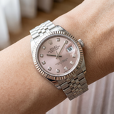 Rolex Lady‑Datejust 28 Ref. 279174 – Stahl/Weißgold, weißes Zifferblatt
