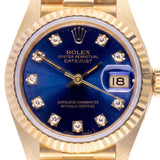 Lady Datejust 26mm Blue Diamond Dial 1990 - 69178