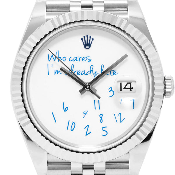 Datejust 41mm Who Cares Dial Full Set Jubilee - 126334
