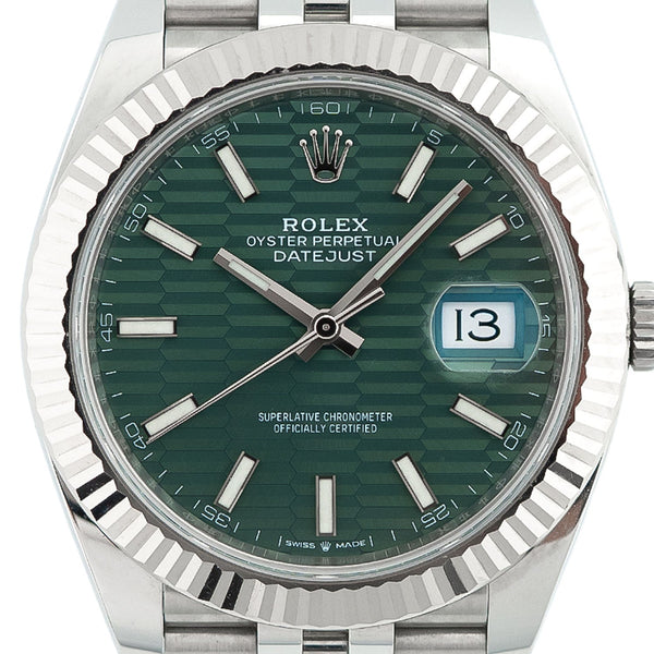 Datejust 41mm Green Motif Dial 2023 Jubilee - 126334