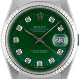 Datejust 36mm Green Diamond Dial 2001 - 16234