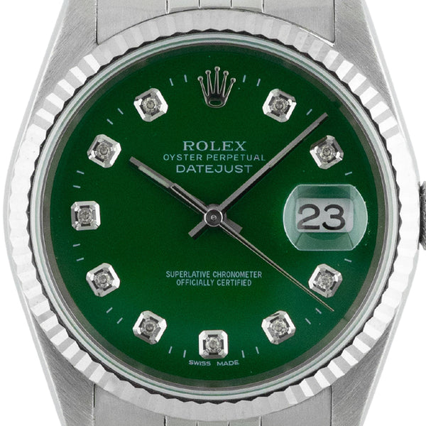 Datejust 36mm Green Diamond Dial 2001 - 16234
