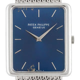 Rectangular White Gold Rare Blue Enamel Dial 1978 - 3599