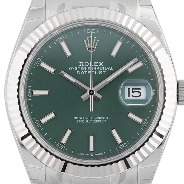 Datejust 41mm Green Dial 2024 Oyster Full Sticker - 126334