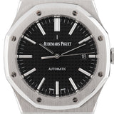 Royal Oak Black Dial 2016 - 15400ST.OO.1220ST.01
