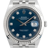Datejust 41mm Blue Diamond Dial 2018 Jubilee - 126334