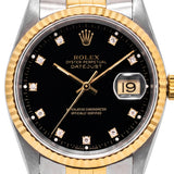 Datejust 36mm Black Diamond Dial 1991 - 16233