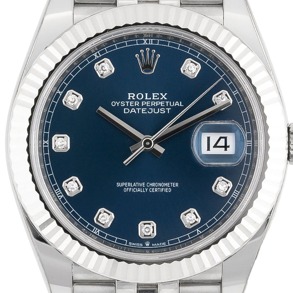 Datejust 41mm Blue Diamond Dial 2020 Jubilee - 126334