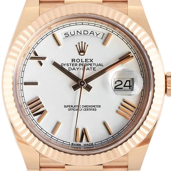 Day-Date 40mm White Roman Dial - 228235