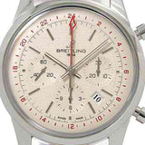Transocean Chronograph GMT 43mm Silver Dial - AB0451