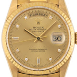 Day-Date 36mm Factory Baguette Diamond Dial 1979 - 18038