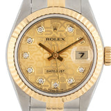 Lady Datejust 26mm Golden Computer Diamond Dial 2004 - 79173