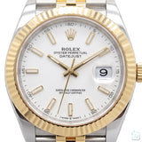 Datejust 41mm White Dial Jubilee 2018 - 126333