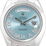 Day-Date Platin 41mm Ice Blue Diamond Dial LC100 2014 - 218206