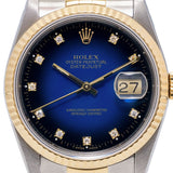 Datejust 36mm Blue Degrade Diamond Dial 1989 - 16233
