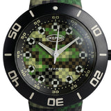 Seapod Pixpat black pvd pixel dial and strap 2025 - SOO3-PIX-LB