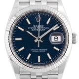 Datejust 36mm Blue Motif Dial 2022 Jubilee - 126234