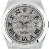 Datejust 41mm Roman Pave Diamond Dial 2018 - 126300