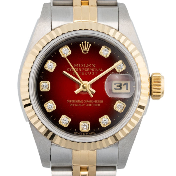 Lady Datejust 26mm Red Vignette Diamond Dial 1997 - 69173