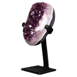 Small Uruguayan Amethyst Geode on Custom Stand - 8"/2.5 lbs- Better Quality)